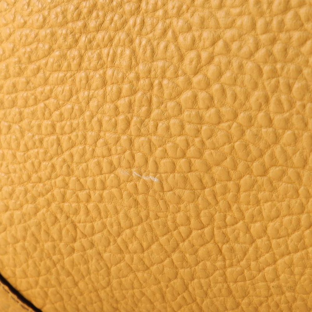 Burberry large Yellow Pebble Leather Tote Bag - Picture 7 of 13